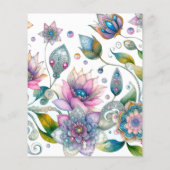 Begroting Waterverf voorjaar Baby shower (Achterkant)