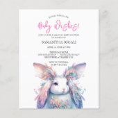 Begroting Waterverf voorjaar Baby shower (Voorkant)