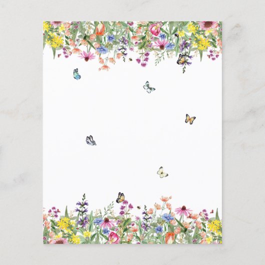 Begroting Waterverf wilde bloemen Florence Baby sh (Achterkant)