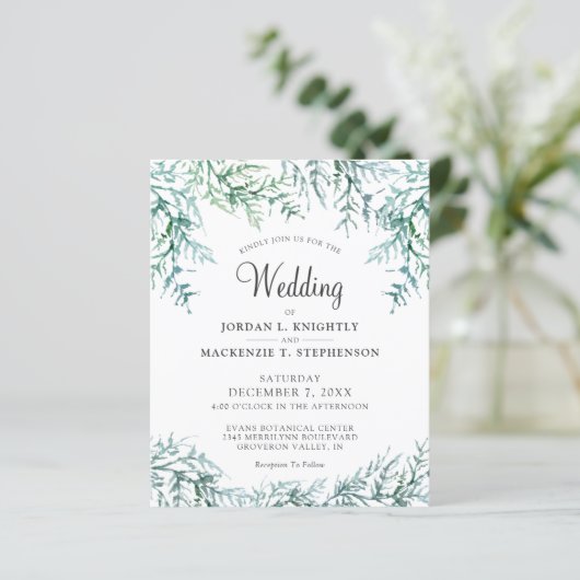 Begroting Waterverf winterwedstrijd (Staand voorkant)