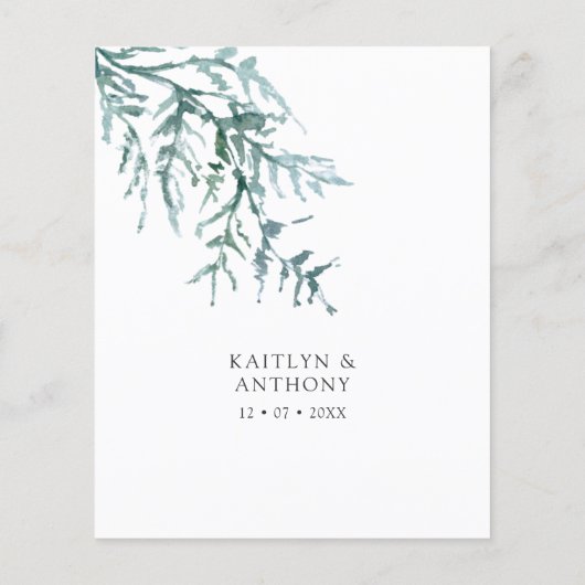 Begroting Waterverf winterwedstrijd (Achterkant)