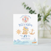 Begroting waterverf zeescheepvaartthema Binnenvaar (Staand voorkant)