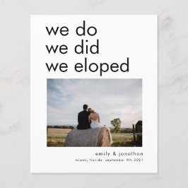 Begroting we deden we met een foto-aankondiging