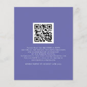 Begroting we doen een blauwe QR-bruiloft uitnodige (Achterkant)