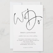 Begroting We doen een simpele bruiloft-uitnodiging (Voorkant)