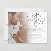 Begroting We doen een uitnodiging voor een QR-code (Voorkant)