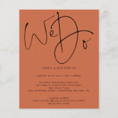 Begroting We doen een uitnodiging voor het huwelij (Voorkant)