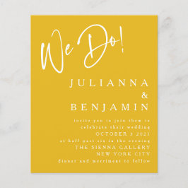 Begroting we doen een uitnodiging voor het uitzend