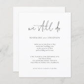 Begroting we doen nog steeds de uitnodiging tot ve (Voorkant / Achterkant)