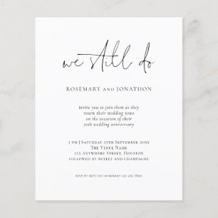 Begroting we doen nog steeds de uitnodiging tot ve