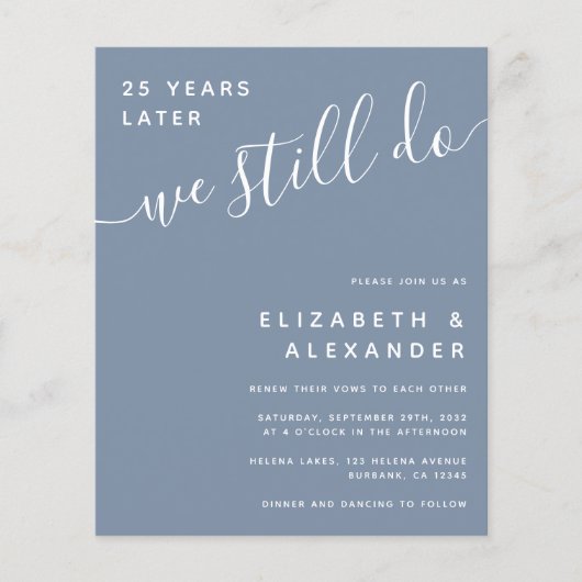 Begroting we doen nog steeds een uitnodiging tot h (Voorkant)