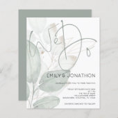 Begroting We doen Waterverf Foliage Weddenschap (Voorkant / Achterkant)