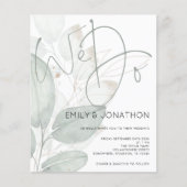 Begroting We doen Waterverf Foliage Weddenschap (Voorkant)