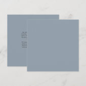 BEGROTING WE Dusty Blue Monochrome Kaart (Voorkant / Achterkant)