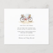 Begroting We hebben Bicycle Moving Announcement ve (Achterkant)