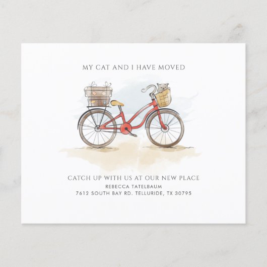 Begroting We hebben Bicycle Moving Announcement ve (Voorkant)