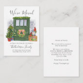 Begroting We hebben de deur-kerstvakantie verplaat Notitiekaartje (Voorkant / Achterkant)