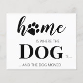 Begroting We hebben de 'Dog Moving Announance' ver (Voorkant)