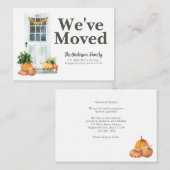 Begroting We hebben de Herfst van de Deur Bewegend Notitiekaartje (Voorkant / Achterkant)