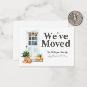 Begroting We hebben de Herfst van de Deur Bewegend Notitiekaartje (Voorkant / Achterkant in situ)