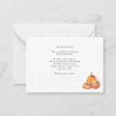 Begroting We hebben de Herfst van de Deur Bewegend Notitiekaartje (Achterkant)