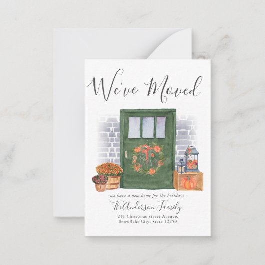 Begroting We hebben de Kaart van de pompoendeur ve Notitiekaartje (Voorkant)