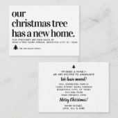 Begroting We hebben de kerstboomstructuur nieuw st Notitiekaartje (Voorkant / Achterkant)