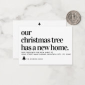 Begroting We hebben de kerstboomstructuur nieuw st Notitiekaartje (Voorkant / Achterkant in situ)