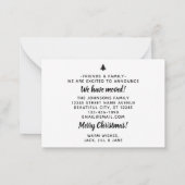 Begroting We hebben de kerstboomstructuur nieuw st Notitiekaartje (Achterkant)