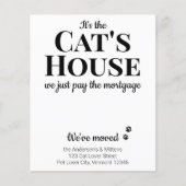 Begroting We hebben de nieuwe Kaart Adres Cat Pet  (Voorkant)