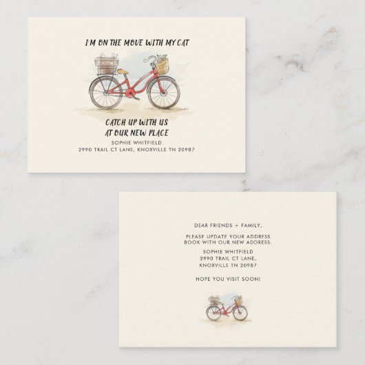 Begroting We hebben de Waterverf verplaatst Notitiekaartje (Voorkant / Achterkant)