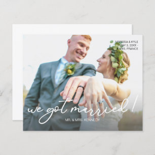 Begroting We hebben een gehuwde aankondiging van h