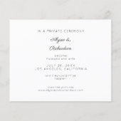 Begroting We hebben een gehuwde aankondiging van h Flyer (Achterkant)