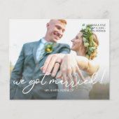 Begroting We hebben een gehuwde aankondiging van h Flyer (Voorkant)