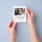 Begroting we hebben een huwelijkskoninklijke wedde flyer (Hand)