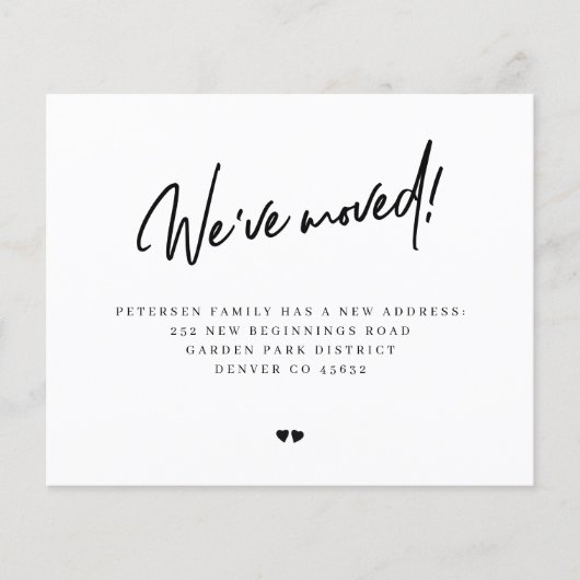 Begroting we hebben een moderne, bewegende aankond (Voorkant)