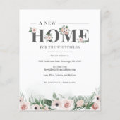 Begroting We hebben Floral Moving Announcement ver (Voorkant)