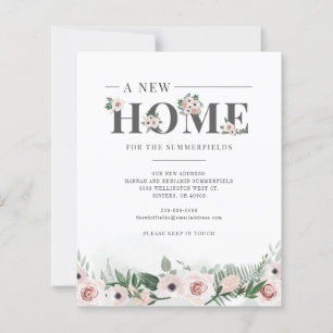 Begroting We hebben Floral Moving Announcement ver