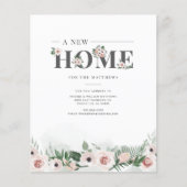 Begroting We hebben Floral Moving Announcement ver (Voorkant)