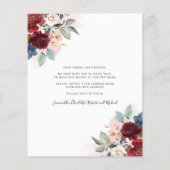 Begroting We hebben Floral Moving Announcement ver Flyer (Achterkant)