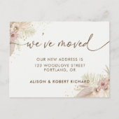 Begroting We hebben nieuwe adreswijziging aangekon Briefkaart (Voorkant)