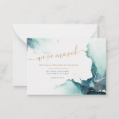 Begroting We hebben nieuwe adreswijziging aangekon Notitiekaartje (Voorkant)