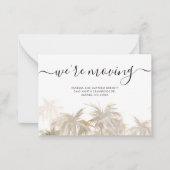 Begroting We hebben Palm Trees adreswijziging verp Notitiekaartje (Voorkant)