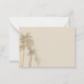 Begroting We hebben Palm Trees verplaatst Notitiekaartje (Achterkant)