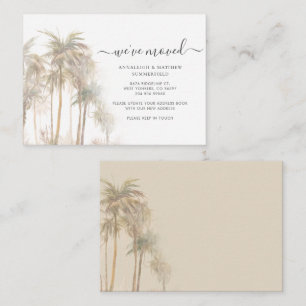 Begroting We hebben Palm Trees verplaatst Notitiekaartje