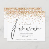 Begroting We hebben voor Gold Glitter Save Date be (Voorkant / Achterkant)