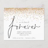 Begroting We hebben voor Gold Glitter Save Date be (Voorkant)