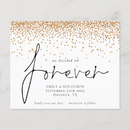 Begroting We hebben voor Gold Glitter Save Date be