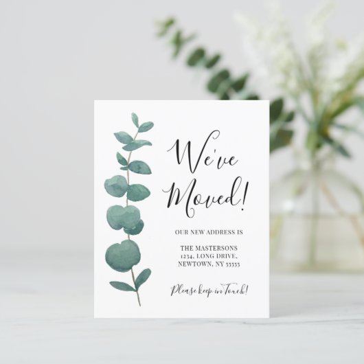 Begroting We hebben wijziging adres Eucalyptus ver (Staand voorkant)