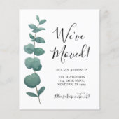 Begroting We hebben wijziging adres Eucalyptus ver (Voorkant)